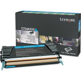 Lexmark X746A1CG Lasertoner, blå, 7000 s.