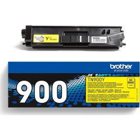 Brother TN900Y lasertoner, gul, 6000 s.