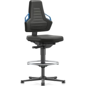 Nexxit Arbejdsstol, sort/blå, Duotec, fodring