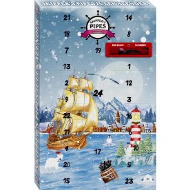 Skipper's Pipes Julekalender, 24 stk Lakridspiber
