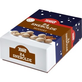 Toms Snebolde med nougat, 24 stk.