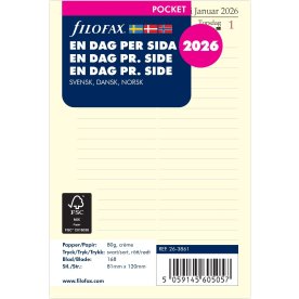 Filofax 2026 Refill | Pocket | Dag
