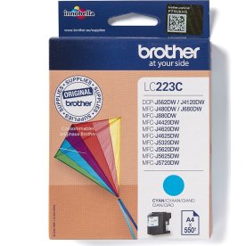 Brother LC223C blækpatron, cyan, 550s