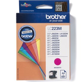 Brother LC223M blækpatron, magenta, 550s