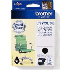 Brother LC229XLBK blækpatron, sort, 2400s