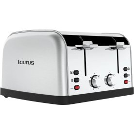 Taurus Brødrister Vintage Four 4 Skiver, stål