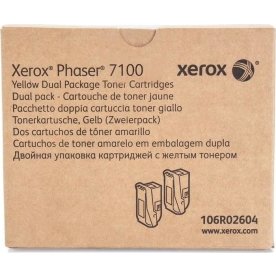 Xerox 106R02604 lasertoner, gul, 2x4500s.