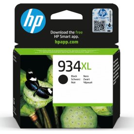 HP no 934XL C2P23AE blækpatron, sort, 1000s.