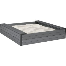 NORDIC PLAY Sandkasse m/net & sand 120x120 cm, WPC