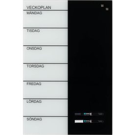NAGA magnetisk ugetavle, 40x60 cm, svensk