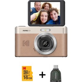 Kodak Digitalt Kamera Pixpro C1 CMOS 5x 16MP, brun