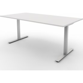 Bordplade 180x90, hvid decor lam., hvid rosette