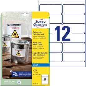 Avery holdbare etiketter | 99,1x42,3 mm | 120 stk.