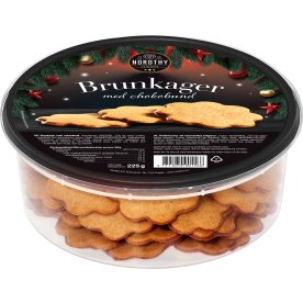 Nordthy Brunkager m. Chokoladebund, 225g