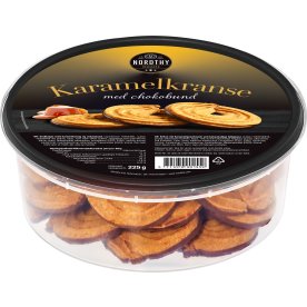 Nordthy Karamelkranse m. Chokoladebund, 225g