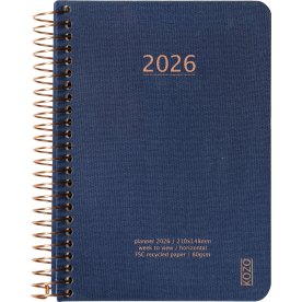 Kozo 2026 Kalender | A6 | Uge | Navy