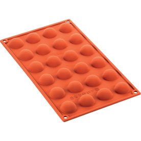 Silikomart Bageform halvrund 24 stk, Ø3cm, 1cl