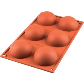 Silikomart Bageform halvrund 6 stk, Ø7cm, 8cl