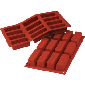 Silikomart Bageform rektangel 12 stk, 7cl