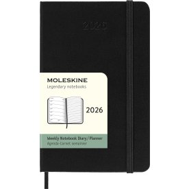 Moleskine 2026 Kalender | H | Uge | Poc. | Sort