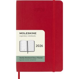 Moleskine 2026 Kalender | S | Uge | Poc. | Rød