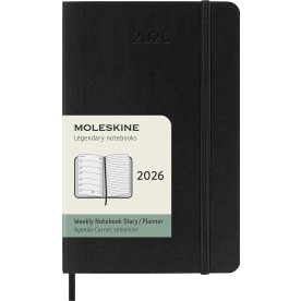 Moleskine 2026 Kalender | S | Uge | Poc. | Sort
