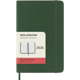 Moleskine 2026 Kalender | S | Dag | Poc. | Grøn
