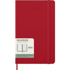 Moleskine 2026 Kalender | H | Uge | L | Rød