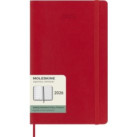 Moleskine 2026 Kalender | S | Uge | L | Rød