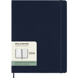 Moleskine 2026 Kalender | H | Uge | XL | Blå