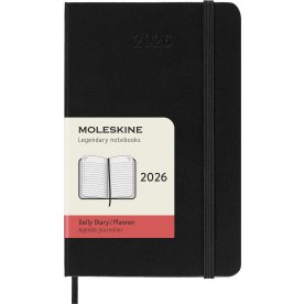 Moleskine 2026 Kalender | H | Dag | Poc. | Sort