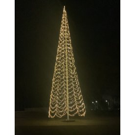 Starlight lysekæde til flagstang, 14 m, 6000 LED