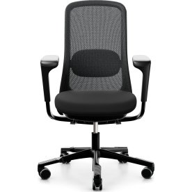 Håg Sofi 7500, netryg, sort, 200mm gas, m/armlæn