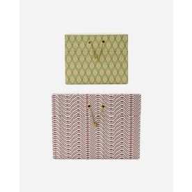 House Doctor Opbevaringsbokse, khaki & rød