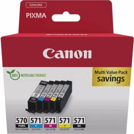 Canon PGI-570/CLI-571 blækpatroner, multi pakke