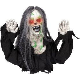 Krybende zombie - lyd/lys - 35 cm