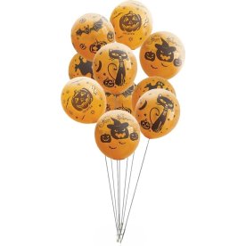 Halloween Balloner Ø23 cm - sæt á 10 stk