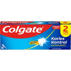 Colgate Tandpasta | Karies Kontrol | 2x75 ml