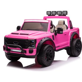 Elbil Ford Duty F450 børnebil, 4x24V, Pink