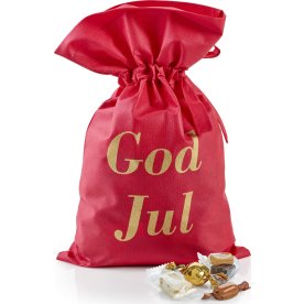 Rød Julesæk m. Blandet Sødt, 1750g