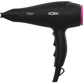 Solac Hårtørrer Hurtig 2200 Ionic, Sort