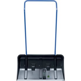 Sneslæde m/hjul, B80-H127 cm, blå/sort