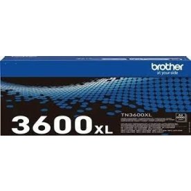 Brother TN3600XL Lasertoner, sort, 6.000 sider