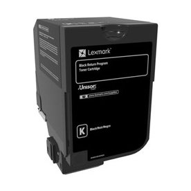 Lexmark CS720 Lasertoner, sort, 3.000 sider
