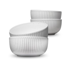Steinverk Skåle 14 cm, hvid, 4 stk