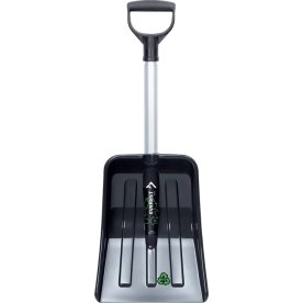 Sneskovl m/teleskop t/bil, H69,5-83 cm, alu, sort