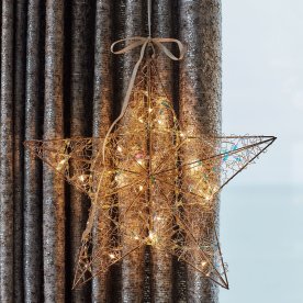 Sirius Lily Stjerne M. LED, Guld