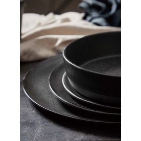 Aida RAW Middags tallerken, Ø28cm, titanium sort