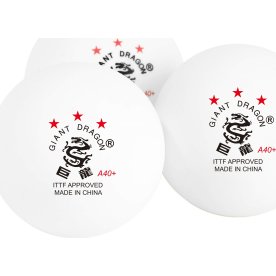 Giant Dragon LUX bordtennisbolde 3-stjernet, 6 stk