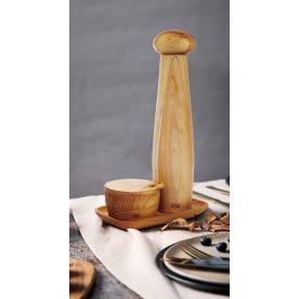 Aida RAW Peberkværn m. Bakke & Saltkar, 28cm, Teak